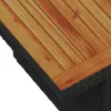 Kert étkező szett 9 pcs Fekete és Barna 100 x 55 x 73 cm