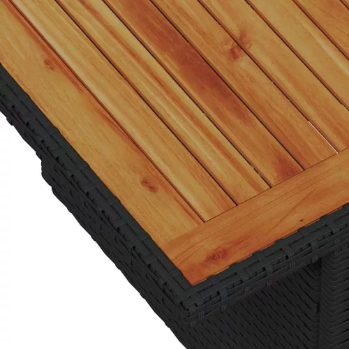 Kert étkező szett 9 pcs Fekete és Barna 100 x 55 x 73 cm