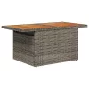 Kerti Kanapé Szett 11 pcs Szürke és Barna 100 x 55 x 73 cm