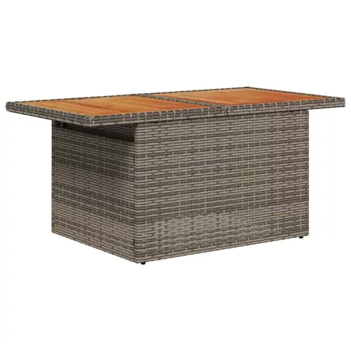 Kerti Kanapé Szett 11 pcs Szürke és Barna 100 x 55 x 73 cm