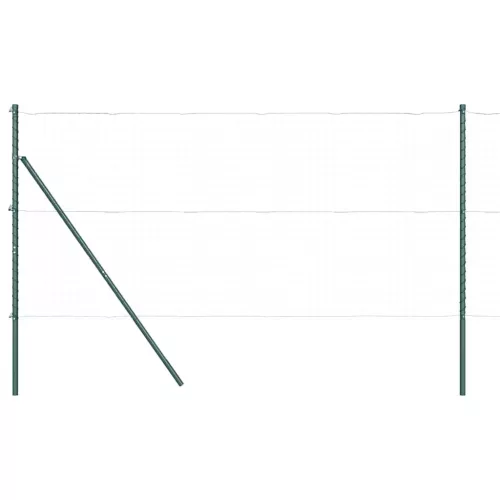 Kerítésoszlop Egyéb 26 pcs Zöld 3.2 x 3.2 x 190 cm Acél