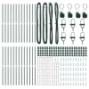 Kerítésoszlop Egyéb 26 pcs Zöld 3.2 x 3.2 x 190 cm Acél