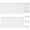 Kerítésoszlop Egyéb 52 pcs Ezüst 3.2 x 3.2 x 100 cm Acél