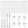 Kerítésoszlop Egyéb 26 pcs Ezüst 3.2 x 3.2 x 120 cm Acél