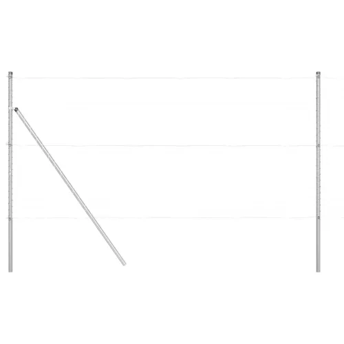 Kerítésoszlop Egyéb 26 pcs Ezüst 3.2 x 3.2 x 200 cm Acél