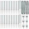 Kerítésoszlop Egyéb 26 pcs Ezüst 3.2 x 3.2 x 60 cm Acél