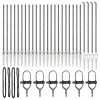 Kerítésoszlop Egyéb 26 pcs Ezüst 3.2 x 3.2 x 170 cm Acél