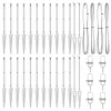 Kerítésoszlop Egyéb 26 pcs Ezüst 3.2 x 3.2 x 60 cm Acél