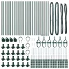 Kerítésoszlop Egyéb 26 pcs Ezüst 3.2 x 3.2 x 110 cm Acél