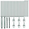 Kerítésoszlop Egyéb 26 pcs Ezüst 3.2 x 3.2 x 68.5 cm Acél