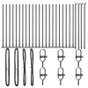 Kerítésoszlop Egyéb 26 pcs Ezüst 3.2 x 3.2 x 70 cm Acél