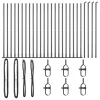Kerítésoszlop Egyéb 26 pcs Ezüst 3.2 x 3.2 x 68.5 cm Acél