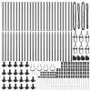 Kerítésoszlop Egyéb 26 pcs Ezüst 3.2 x 3.2 x 68.5 cm Acél