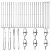Kerítésoszlop Egyéb 26 pcs Ezüst 3.2 x 3.2 x 110 cm Acél