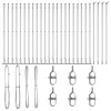 Kerítésoszlop Egyéb 26 pcs Ezüst 3.2 x 3.2 x 68.5 cm Acél