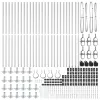 Kerítésoszlop Egyéb 26 pcs Ezüst 3.2 x 3.2 x 68.5 cm Acél