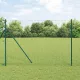 Kerítés oszlopokkal Zöld 1.6 x 10 m Acél