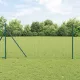 Kerítés oszlopokkal Zöld 1.2 x 10 m Acél