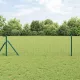 Kerítés oszlopokkal Zöld 0.8 x 25 m Acél
