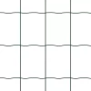 Kerítés oszlopokkal Zöld 1 x 25 m Acél