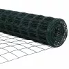 Kerítés oszlopokkal Zöld 1 x 25 m Acél