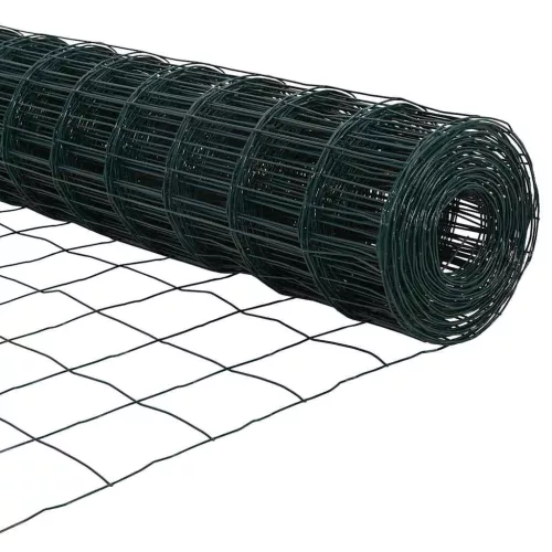 Kerítés oszlopokkal Zöld 0.4 x 50 m Acél