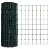 Kerítés oszlopokkal Zöld 0,6 x 25 m Acél