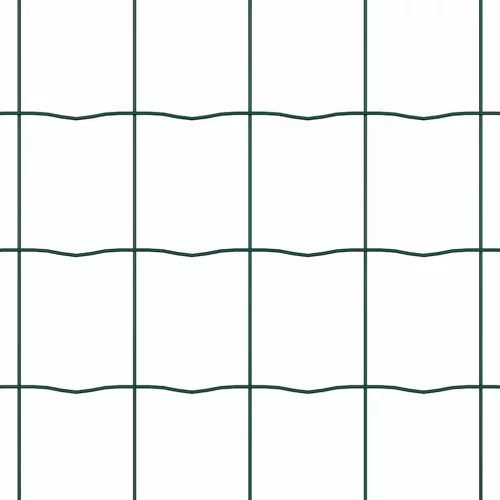 Kerítés oszlopokkal Zöld 0,6 x 25 m Acél