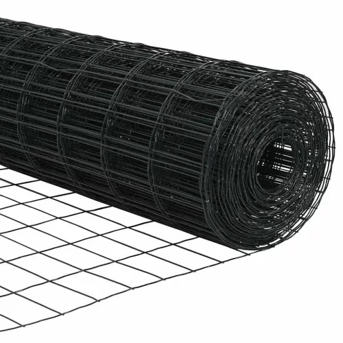 Kerítés oszlopokkal Szürke 1.2 x 10 m Acél