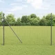 Kerítés oszlopokkal Szürke 1.5 x 10 m Acél