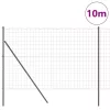 Kerítés oszlopokkal Szürke 1.5 x 10 m Acél