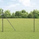 Kerítés oszlopokkal Szürke 1.6 x 10 m Acél