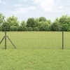 Kerítés oszlopokkal Szürke 0.8 x 25 m Acél