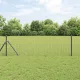Kerítés oszlopokkal Szürke 0,6 x 25 m Acél