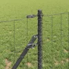 Kerítés oszlopokkal Szürke 0,6 x 25 m Acél