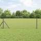 Kerítés oszlopokkal Szürke 0.4 x 50 m Acél