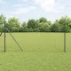 Kerítés oszlopokkal Szürke 1.4 x 10 m Acél