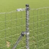 Kerítés oszlopokkal Ezüst 1.2 x 10 m Acél