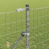 Kerítés oszlopokkal Ezüst 1 x 10 m Acél