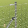 Kerítés oszlopokkal Ezüst 1.2 x 10 m Acél