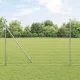 Kerítés oszlopokkal Ezüst 1.5 x 10 m Acél