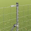 Kerítés oszlopokkal Ezüst 1.5 x 10 m Acél