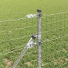 Kerítés oszlopokkal Ezüst 0,4 x 25 m Acél