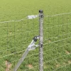 Kerítés oszlopokkal Ezüst 0,4 x 25 m Acél