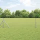 Kerítés oszlopokkal Ezüst 0.8 x 25 m Acél