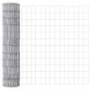 Kerítés oszlopokkal Ezüst 1.2 x 25 m Acél