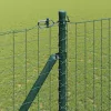 Kerítés oszlopokkal Zöld 1.5 x 10 m Acél