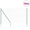 Kerítés oszlopokkal Zöld 1.6 x 10 m Acél