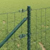 Kerítés oszlopokkal Zöld 0,6 x 10 m Acél