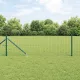 Kerítés oszlopokkal Zöld 0.8 x 25 m Acél